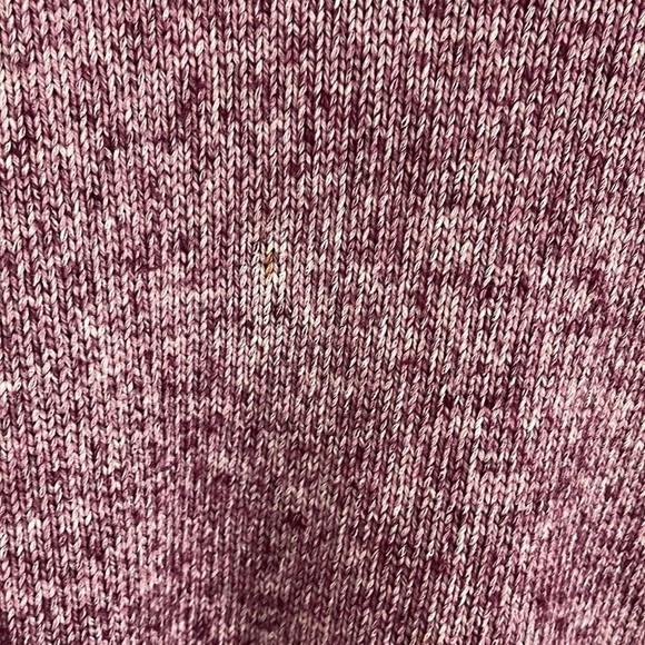 Frank & Oak Burgundy Two-Tone Cotton-Wool Blend Sweater - Picture 3 of 9